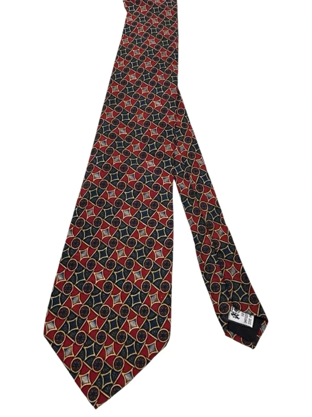 Metropolitan Museum of‎ Art Classic Red and Navy Floral Geometric Men’s Tie